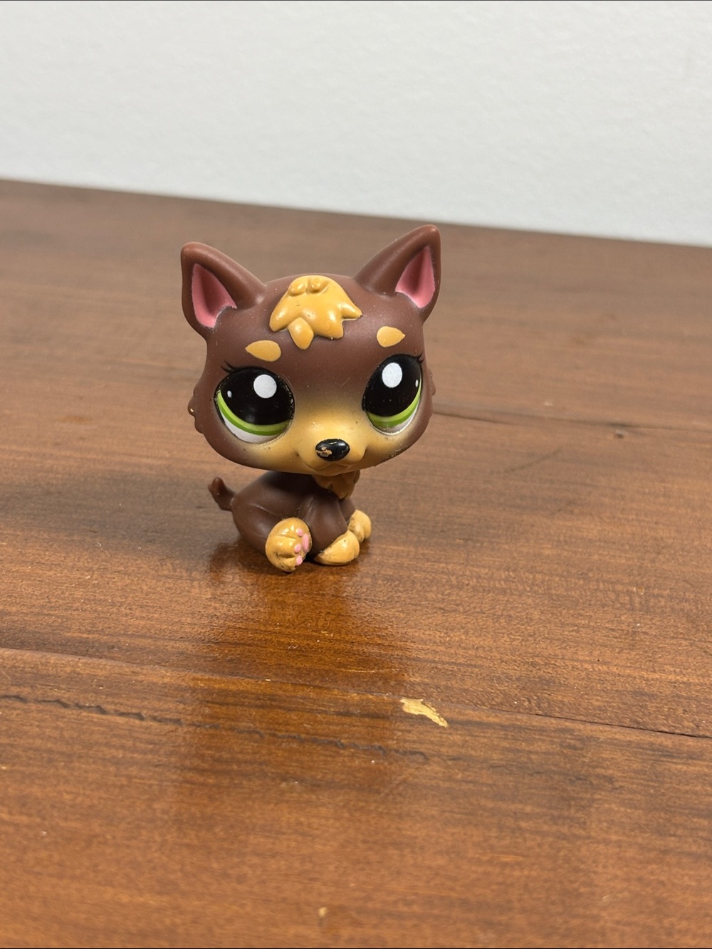 Littlest Pet Shop LPS 2010 Hasbro # 2137 Brown German Shepard Dog Y2K Toys